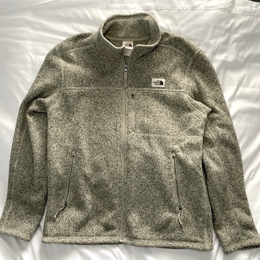 Men’s North Face Jacket. Size Large. Brown/Tan speckled color.